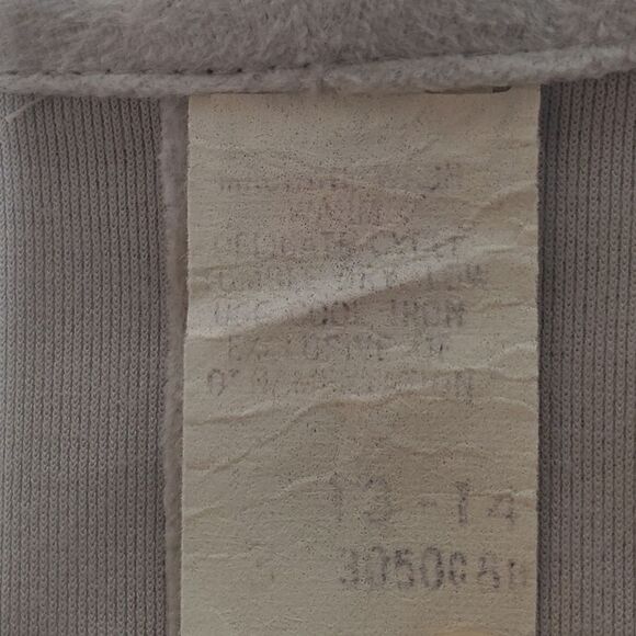 Vintage Button Up Blazer 13 - 14 Gray Suede Thin Lightweight Union Made - Picture 6 of 10